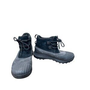 Merrell Float Pro Vibram Womans Black Suede Duck Boots Sz 9 SKU 9520